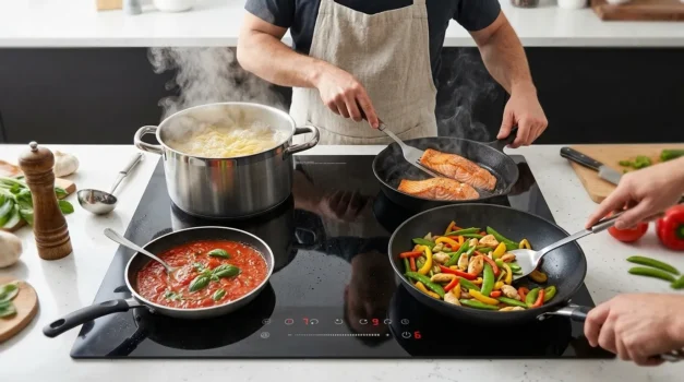 cooktop de inducao bocas com controle de potencia por nivel preciso