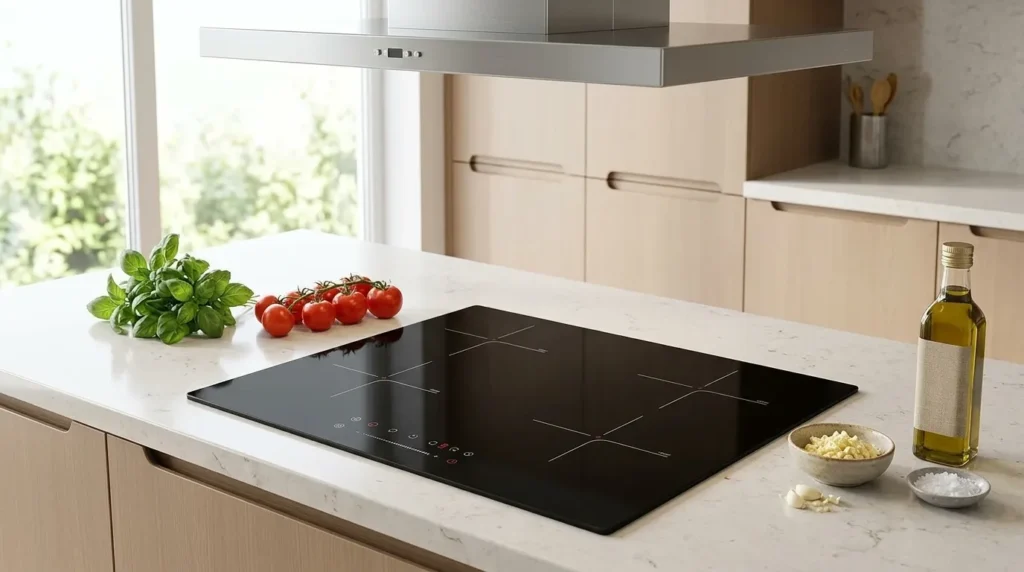 Cooktop de Indução 4 Bocas 60 cm: Essa Medida é o Padrão Para Cozinhas Planejadas no Brasil? cooktop de inducao bocas com design premium sofisticado