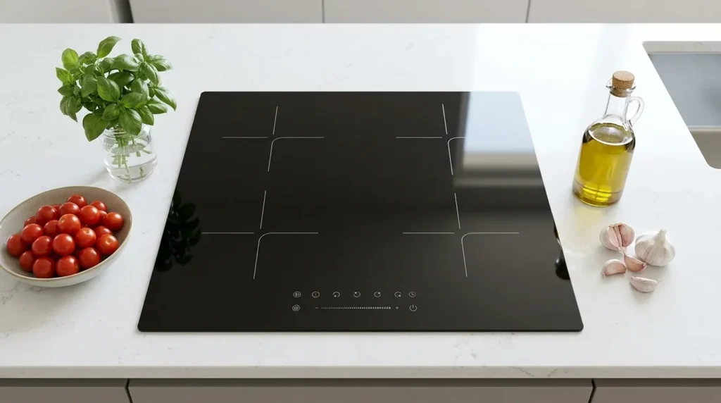Cooktop de Indução 4 Bocas 60 cm ou 70 cm: Qual Vale Mais a Pena Comprar Para Família Grande? cooktop de inducao bocas com sistema de aquecimento rapido