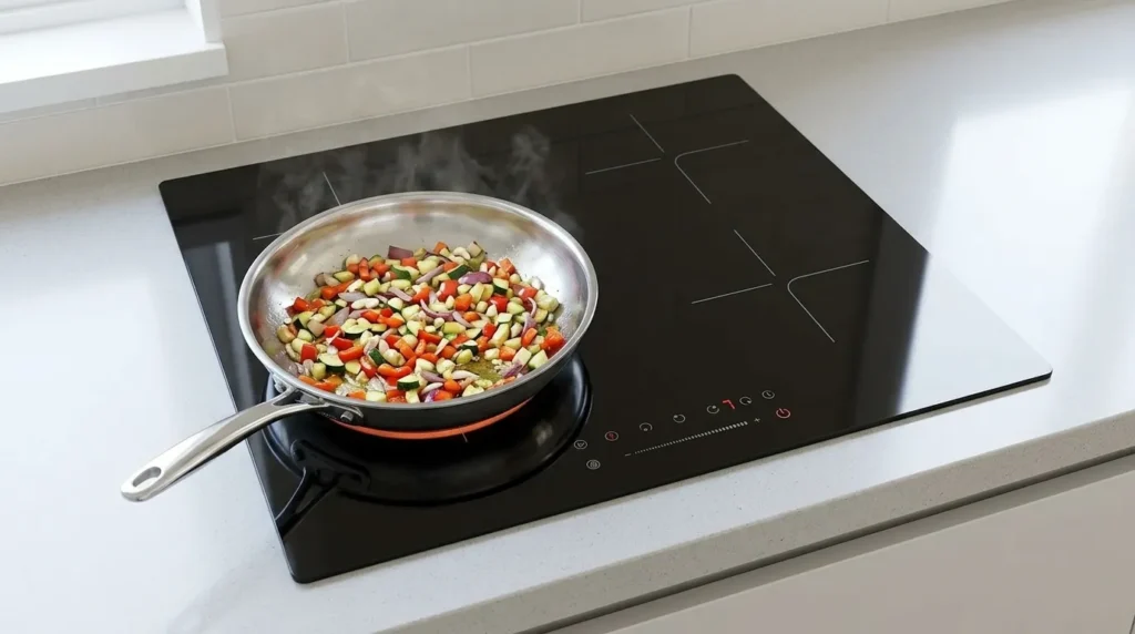 O Que Significa Potência Total de 7200W em Cooktop de Indução 4 Bocas e Como Isso Impacta o Cozimento? cooktop de inducao bocas com sistema de controle preciso