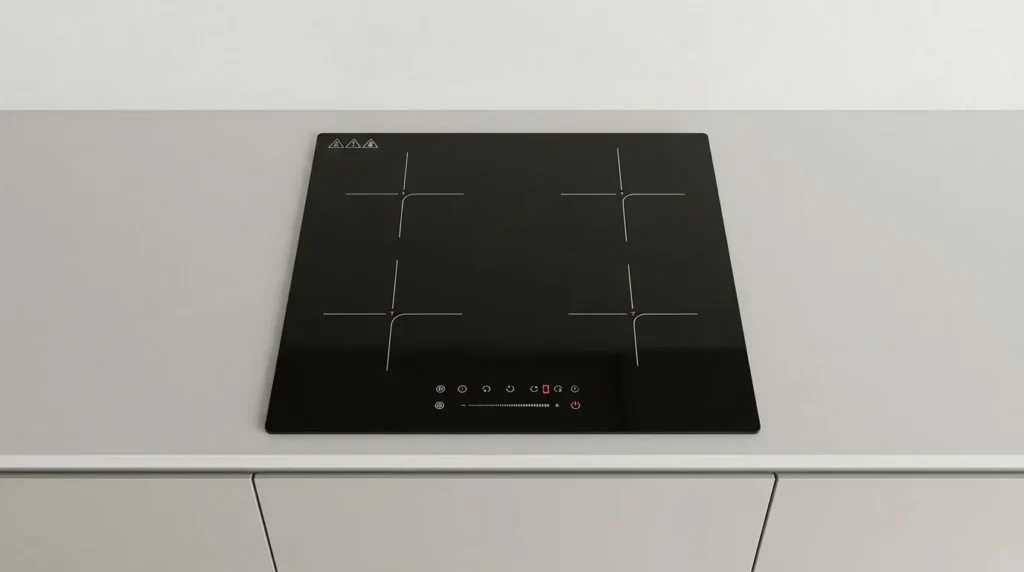 Cooktop de Indução 4 Bocas Slim: O Que é, Quais as Vantagens e Para Quais Bancadas é Compatível? cooktop de inducao bocas com sistema de economia energia