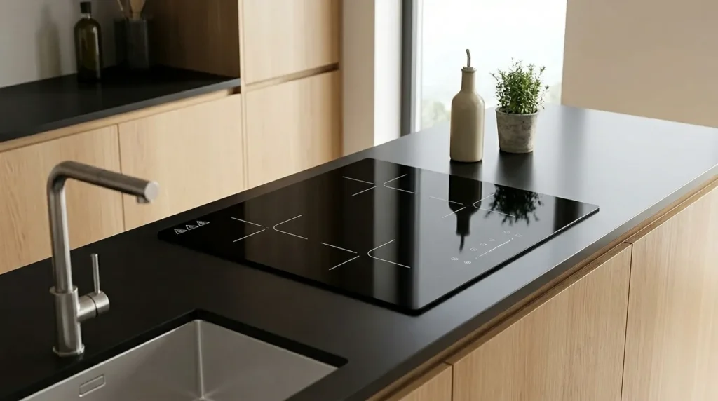 Cooktop de Indução 4 Bocas 220V: É Obrigatório Ter Disjuntor Exclusivo Para Instalação Segura? cooktop de inducao bocas com sistema de uso intuitivo