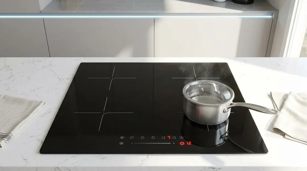 Qual é a Medida Exata de Recorte de um Cooktop de Indução 4 Bocas 60 cm Para Não Errar na Bancada? cooktop de inducao bocas com tecnologia moderna silenciosa