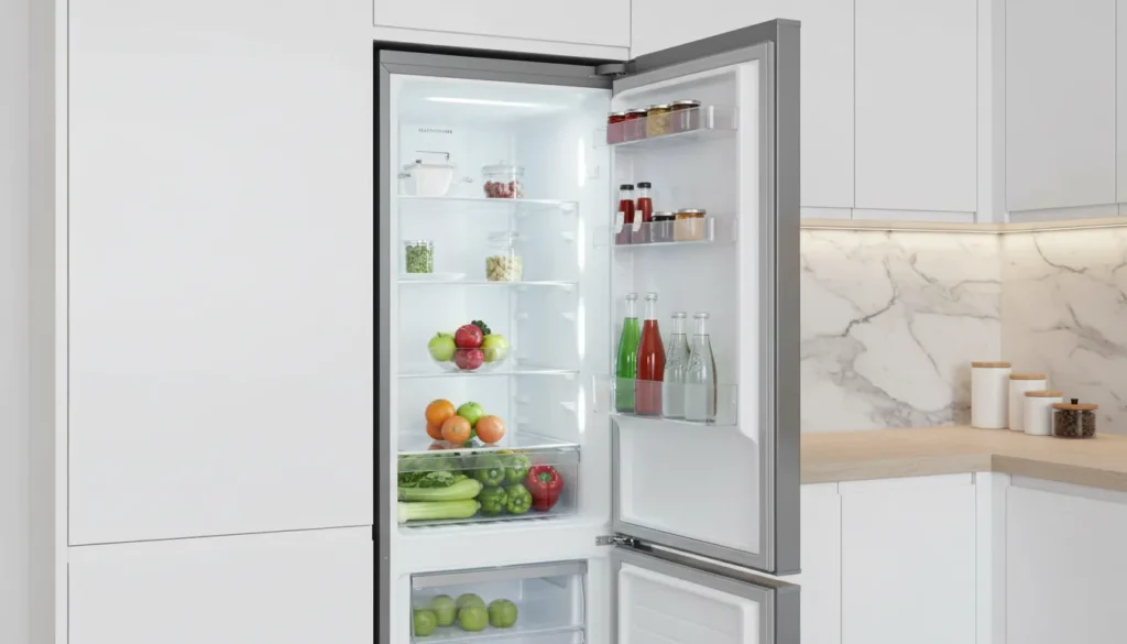 diferenca de tamanho entre geladeira inox e litros