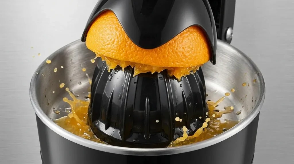 espremedor de laranja manual com eficiencia domestica elevada
