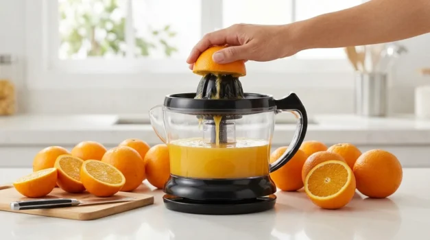 espremedor de laranja manual com extracao maxima de suco