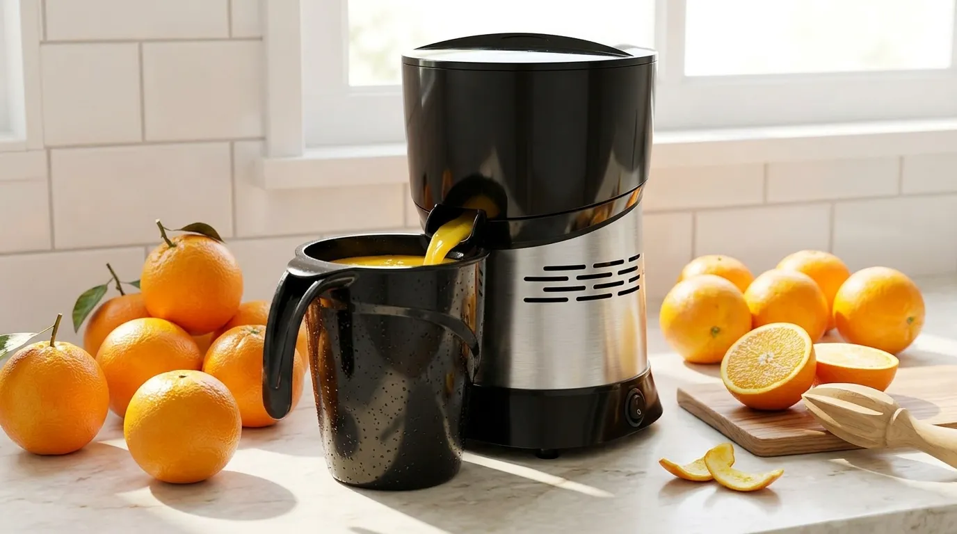Espremedor elétrico de laranja fácil de limpar