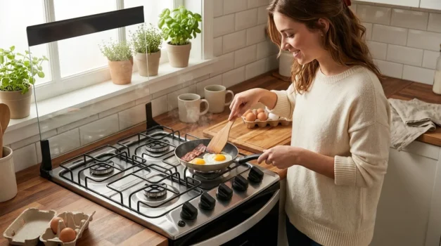 fogao bocas inox com sistema de uso intuitivo