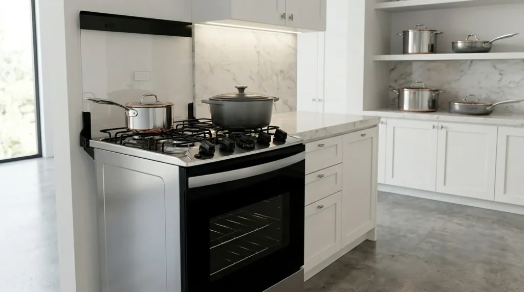 Fogão 4 Bocas Mesa de Inox Com Forno de Convecção: O Que Muda no Resultado dos Assados? fogao bocas inox com superficie resistente calor