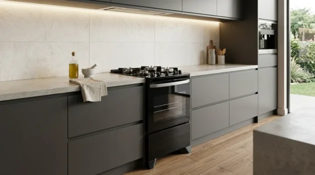 fogao bocas mesa de vidro com acabamento elegante funcional