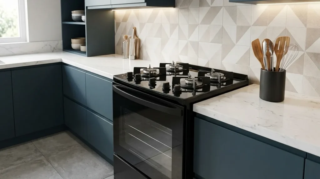 fogao bocas mesa de vidro com desempenho culinario elevado