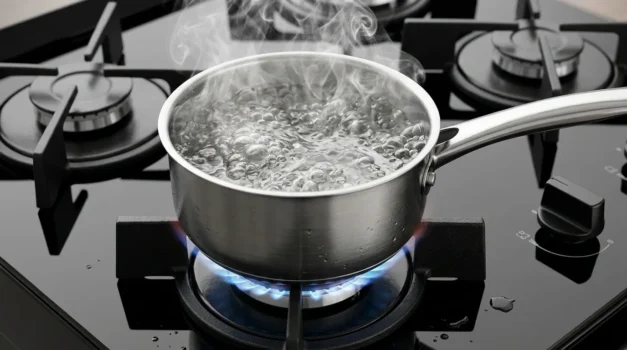 fogao bocas mesa de vidro com design moderno para apartamento