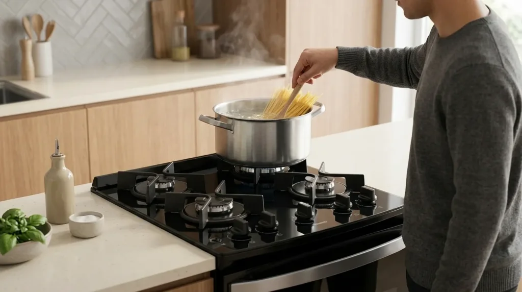 fogao bocas mesa de vidro com forno espacoso funcional