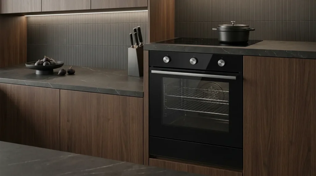 forno de embutir a gas com sistema moderno funcional