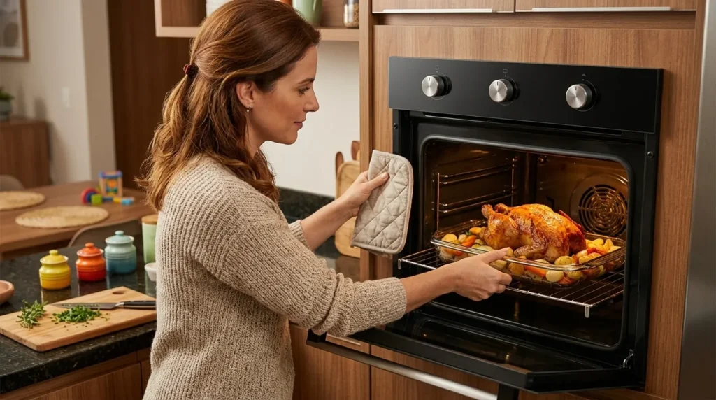 forno de embutir a gas com tecnologia de assar eficiente