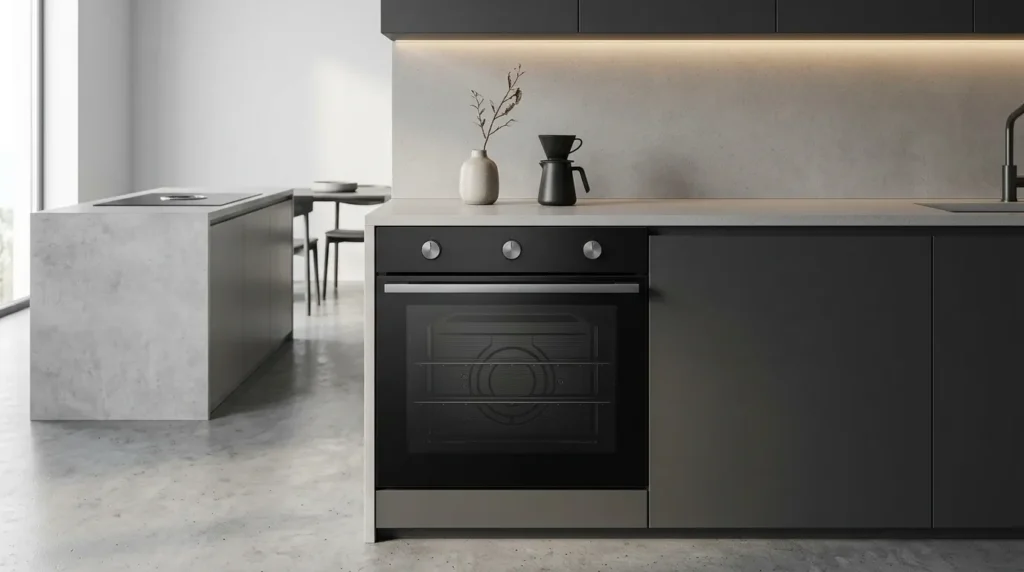 forno de embutir eletrico com design moderno elegante