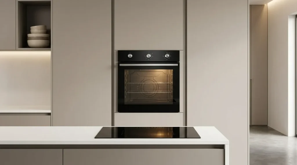 forno de embutir eletrico com estrutura robusta e elegante