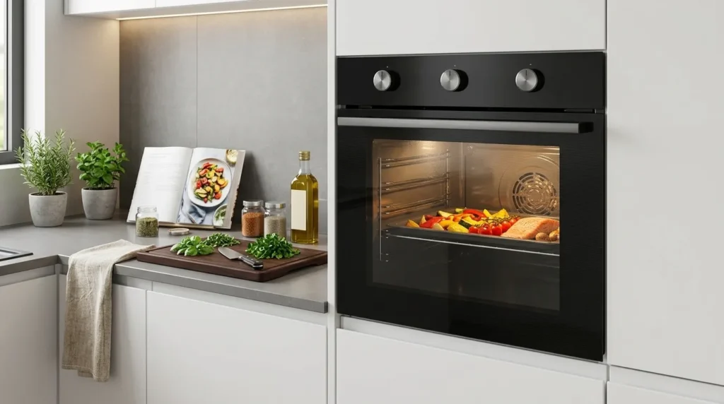 forno eletrico de embutir com display digital intuitivo