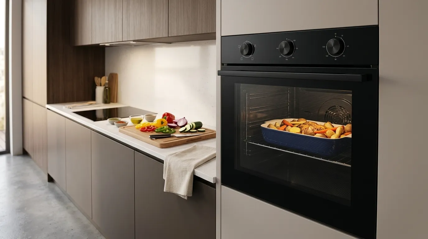 forno de embutir elétrico com sistema catalítico de limpeza