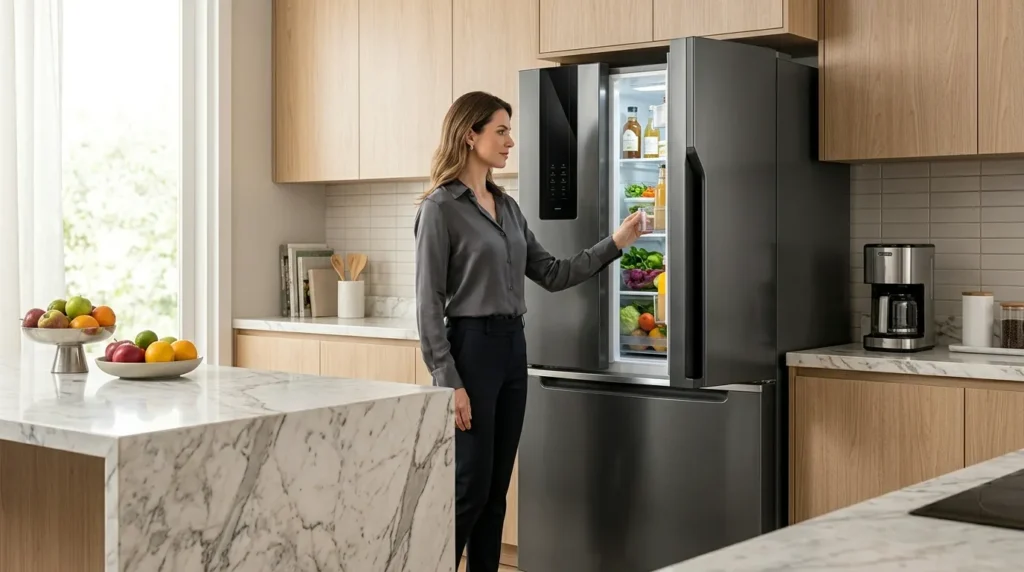 geladeira branca amarela com o tempo mais que inox
