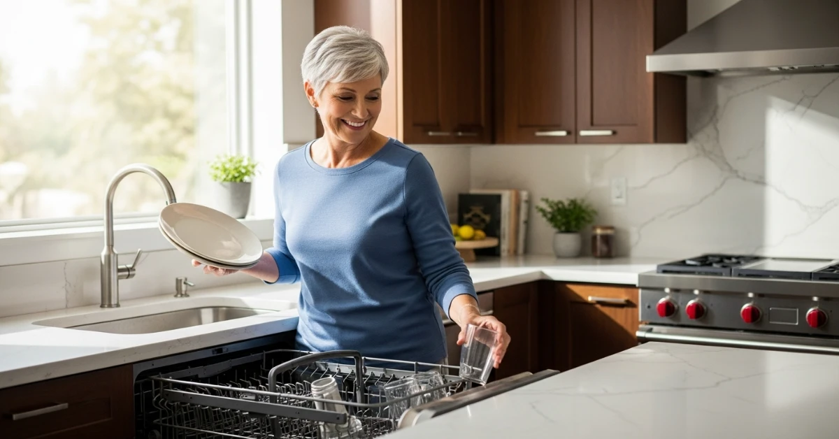 lava-louças com sistema eficiente de enxágue para uso diário