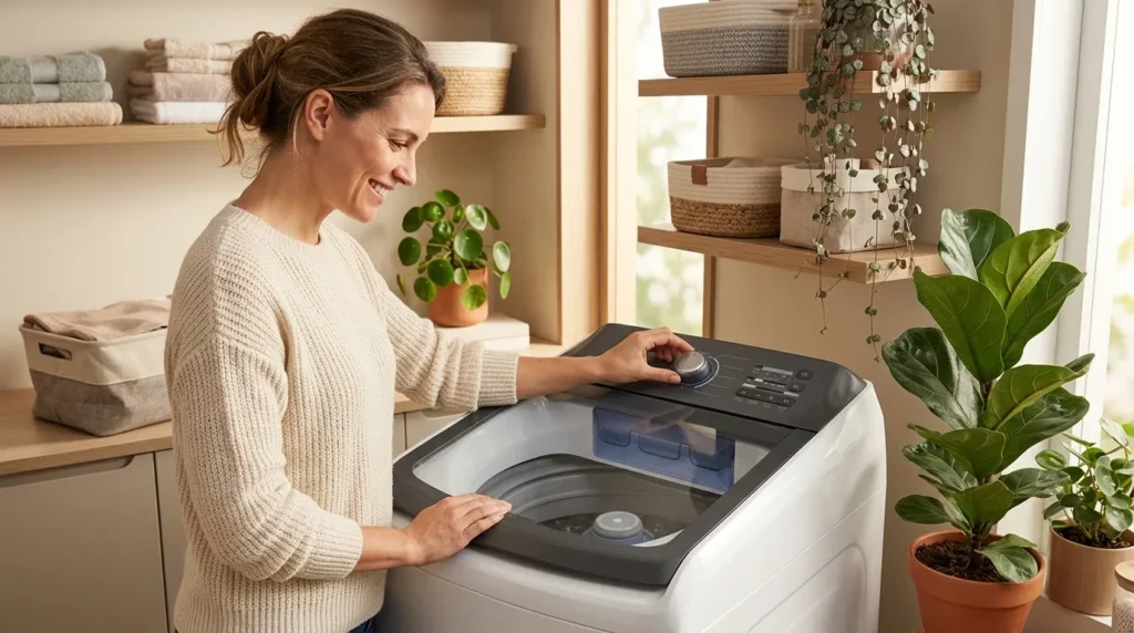 Lavadora abertura superior com reutilização de água: como funciona esse recurso? maquina de lavar roupas com ciclo antialergico comprar