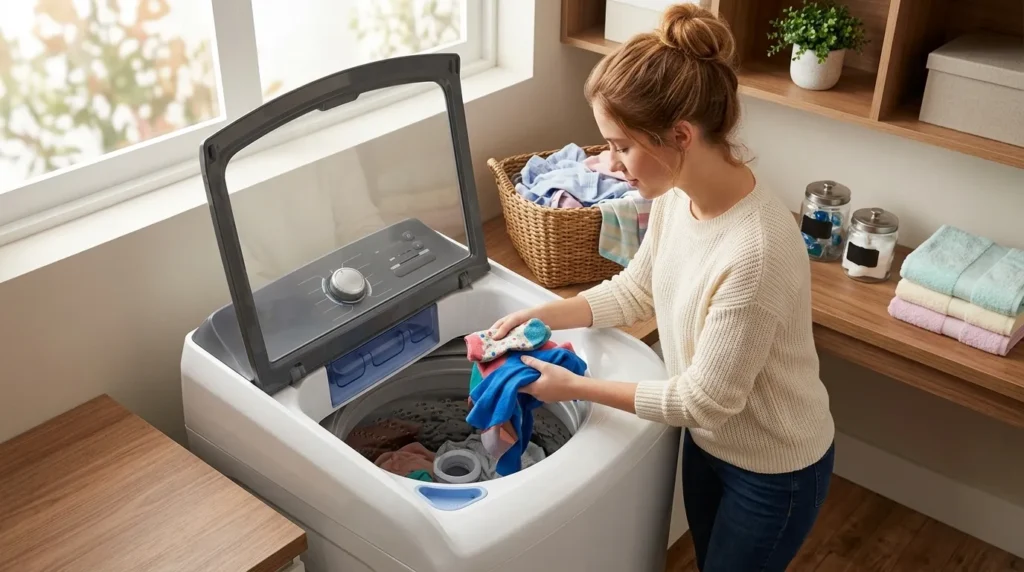 Máquina de lavar abertura superior 9kg cabe em lavanderia pequena? maquina de lavar roupas com tecnologia eco bubble comprar