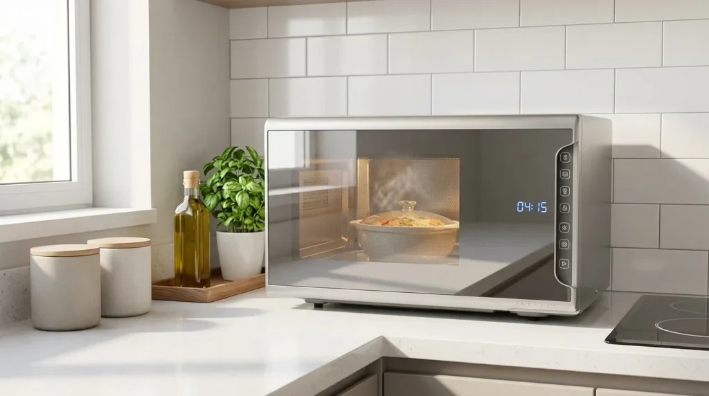 micro ondas l com sistema eficiente de aquecimento