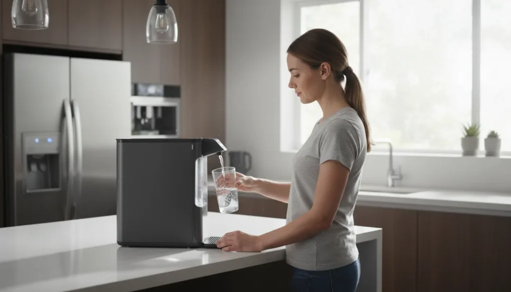 purificador de agua com controle digital sensivel