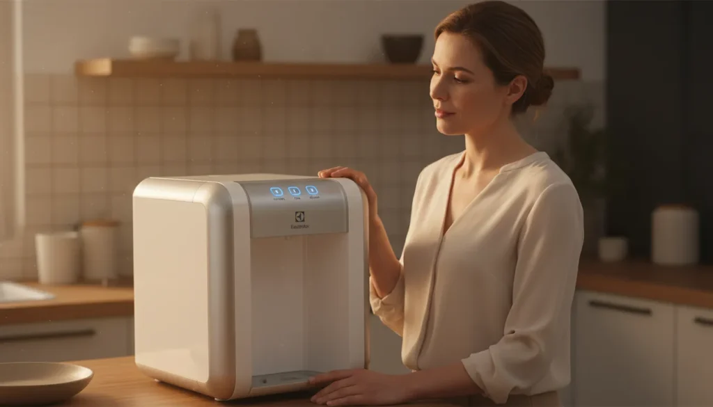 purificador de agua com estrutura moderna duravel