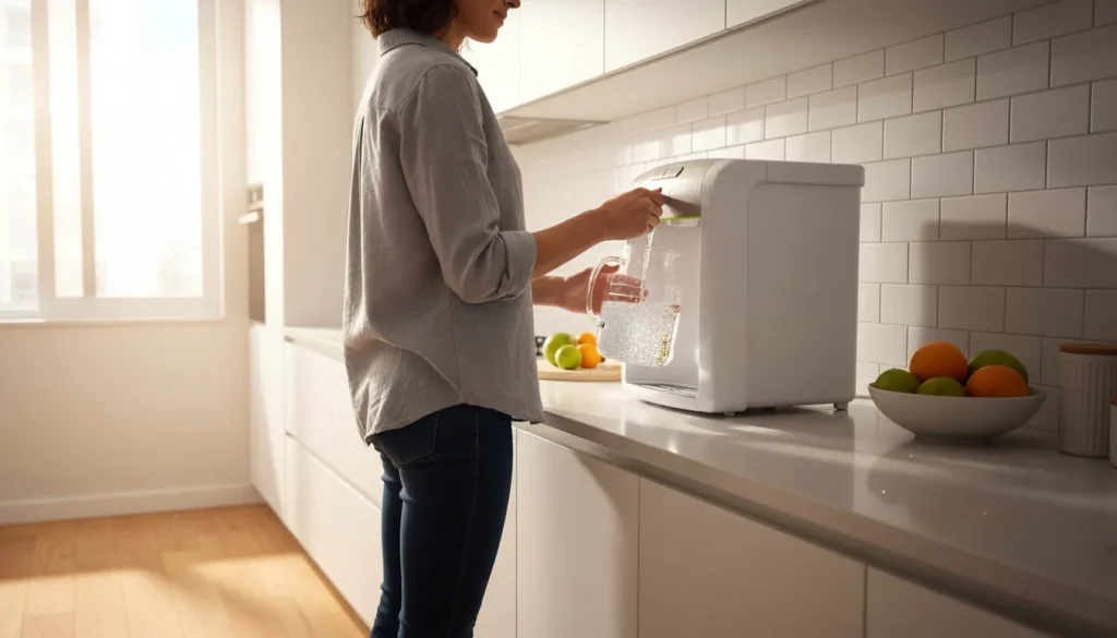 purificador de agua com estrutura resistente ao uso diario