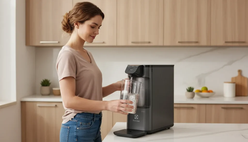 purificador de agua com sistema moderno de filtragem