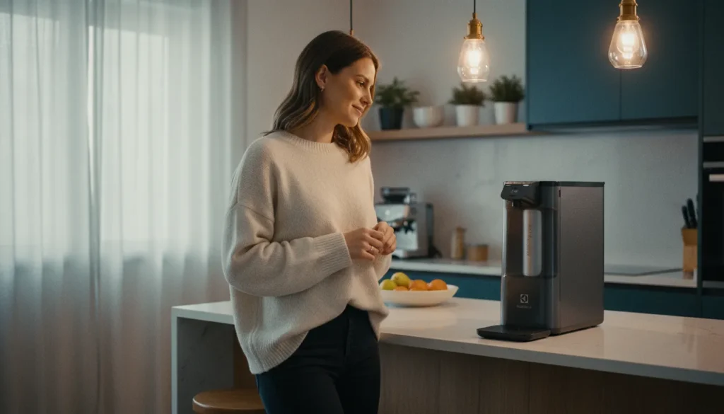 purificador de agua com sistema moderno de uso