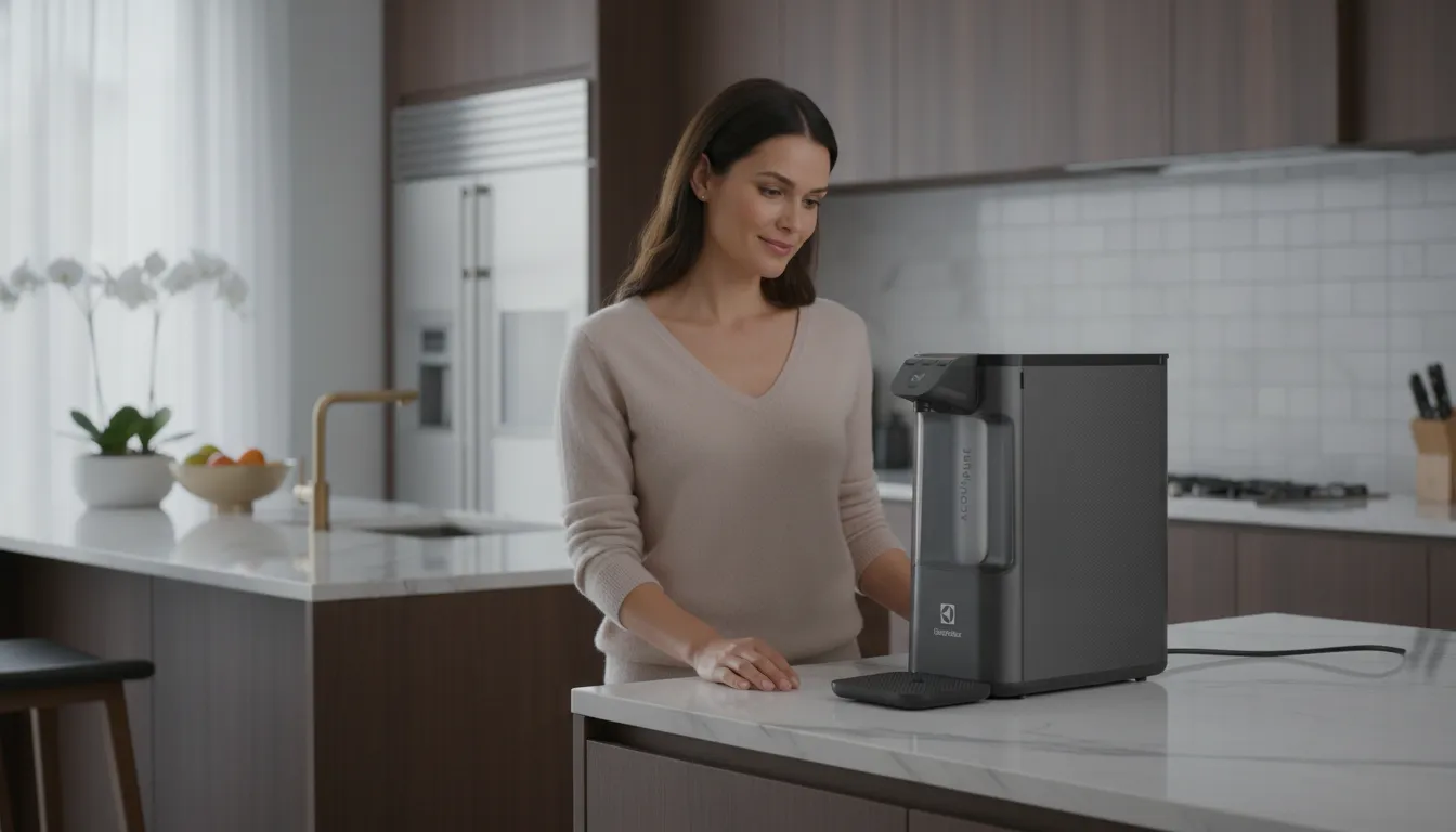 purificador de água compacto e moderno para apartamentos
