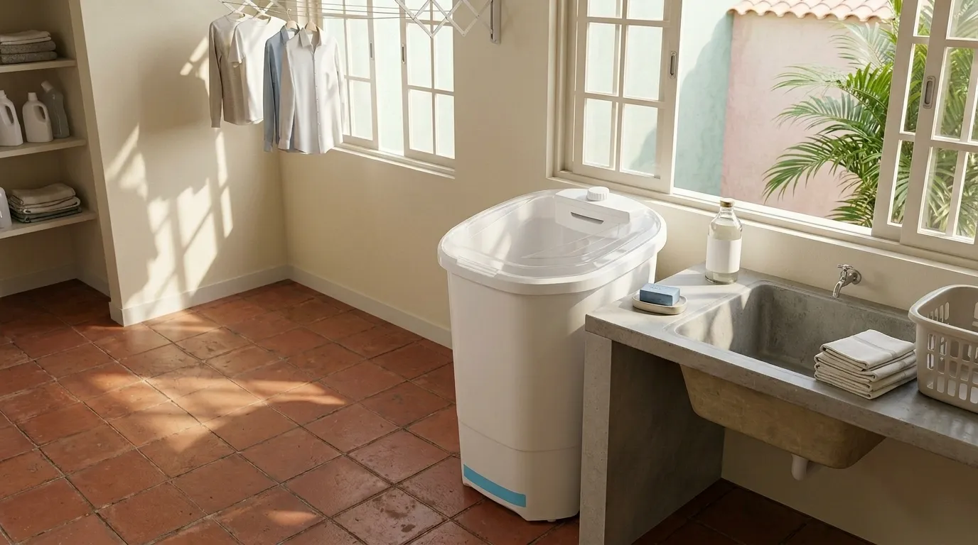 Tanquinho para uso em sítio ou chácara sem rede de esgoto: funciona bem? Tanquinho para uso em sítio ou chácara sem rede de esgoto: funciona bem?