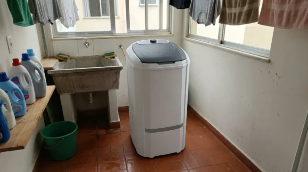 tanquinho de lavar roupa com design moderno