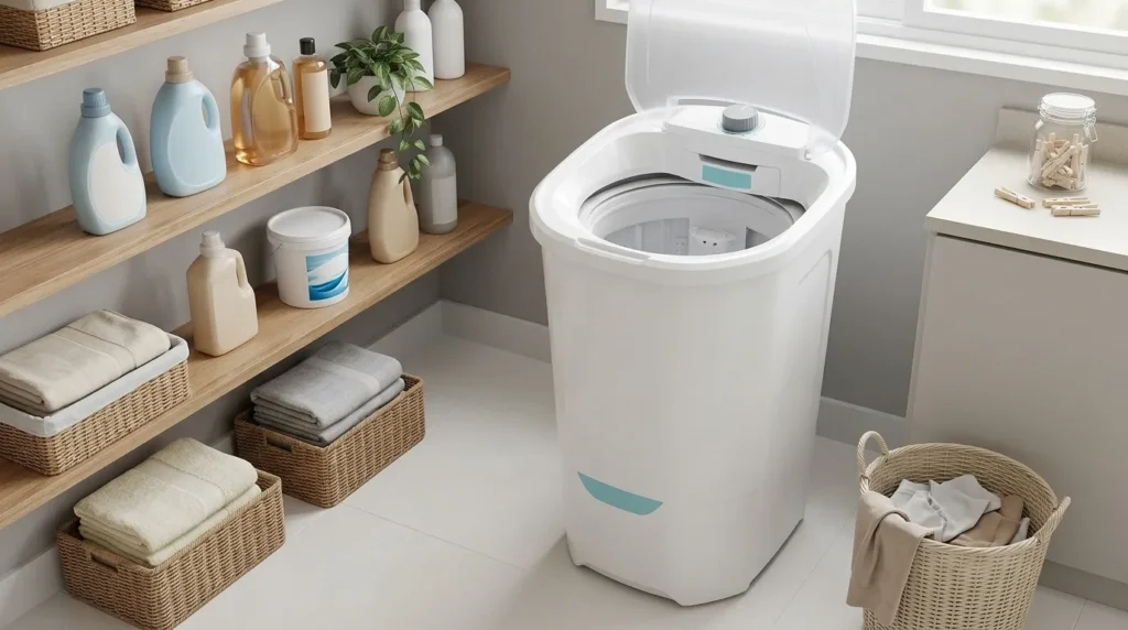 Tanquinho ou máquina de lavar pequena: qual comprar para apartamento compacto? tanquinho de lavar roupa com sistema de lavagem potente