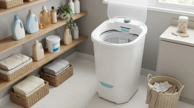 tanquinho de lavar roupa com sistema de lavagem potente