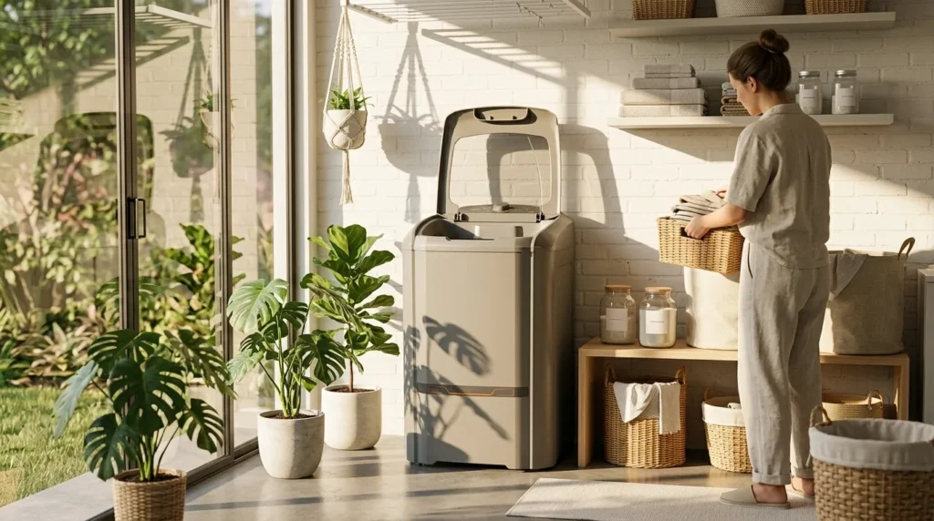 Tanquinho com dispenser de sabão e amaciante: realmente evita manchas nas roupas? tanquinho de lavar roupa com sistema mecanico robusto