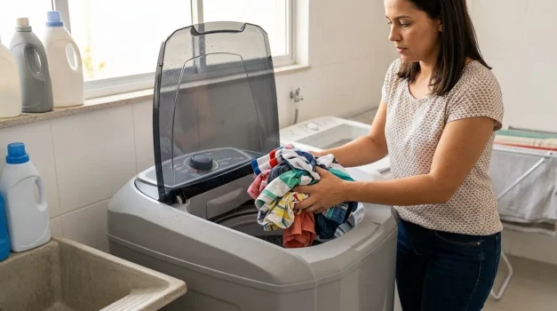 tanquinho de lavar roupa com tecnologia eficiente