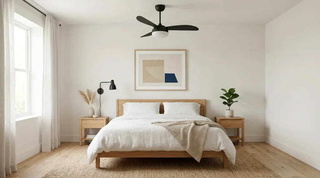 ventilador de teto compacto moderno