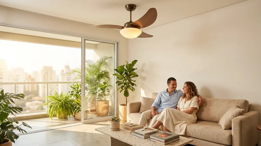 Ventilador de teto funciona em teto de 2,40m? ventilador de teto desconto exclusivo