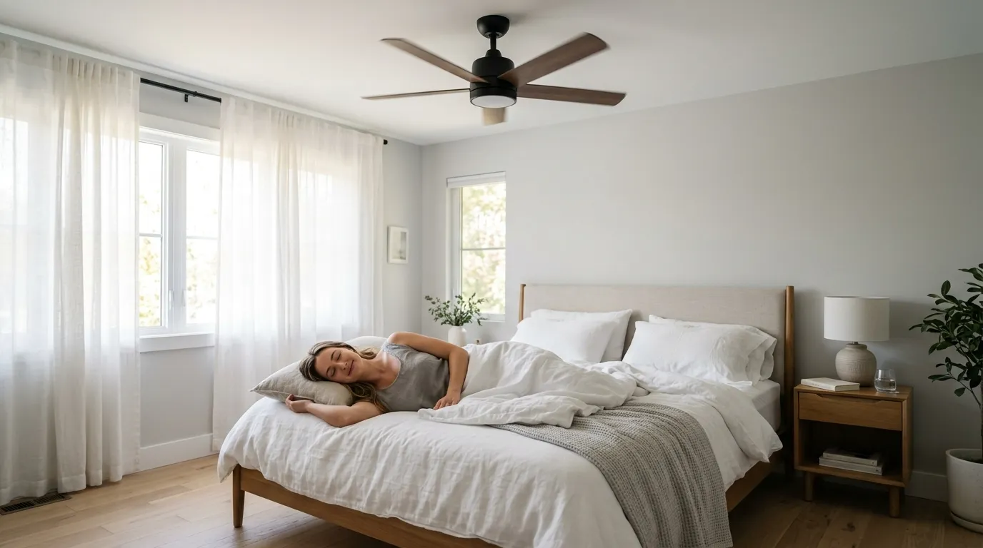 ventilador de teto para dormitorio casal