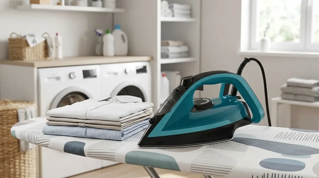 ferro de passar roupas com sistema eficiente de desamassar