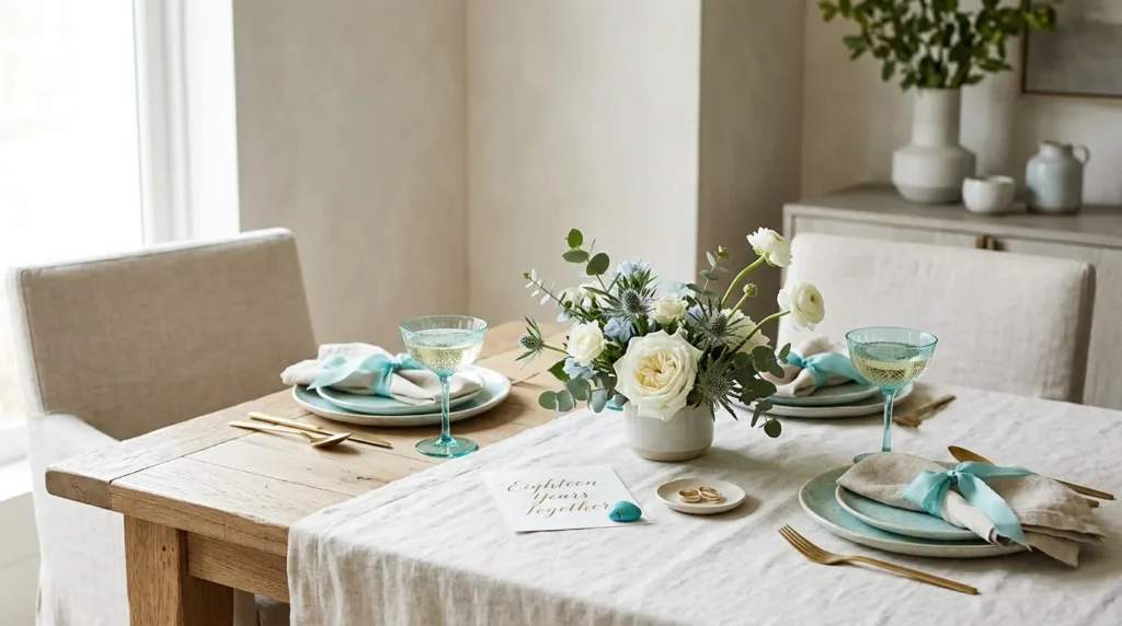 Bodas de Turquesa 18 anos de casamento Ideias de Presentes