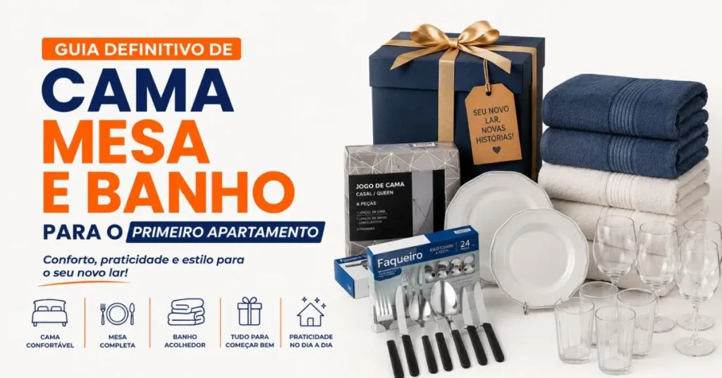 Cama Mesa e Banho para o Primeiro Apartamento