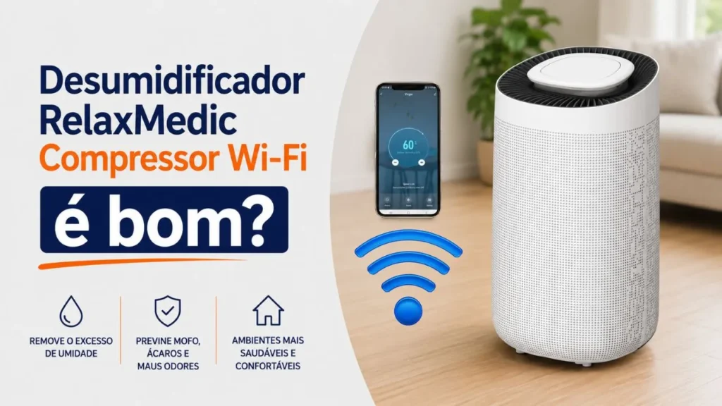 Desumidificador RelaxMedic Compressor Wi-Fi é bom