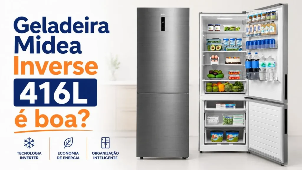 Geladeira Midea Inverse 416L é boa Análise