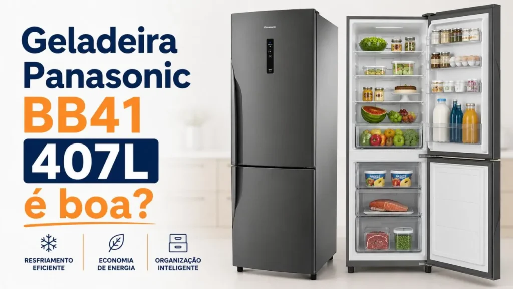 Geladeira Panasonic BB41 407L é boa
