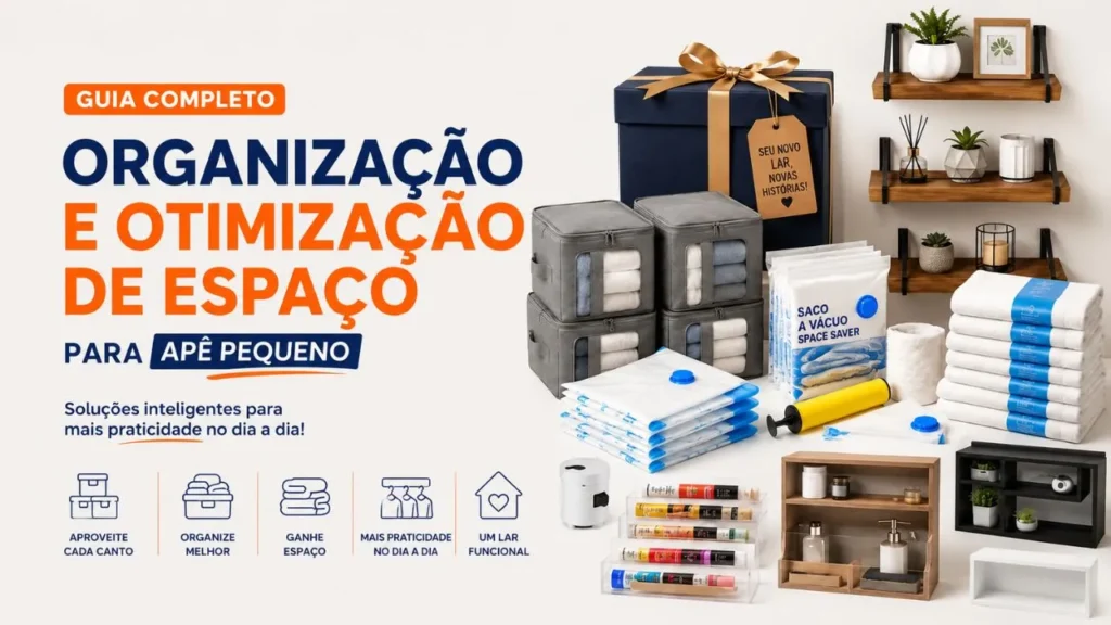 Presente para APÊ Pequeno Organização e Otimização de Espaço